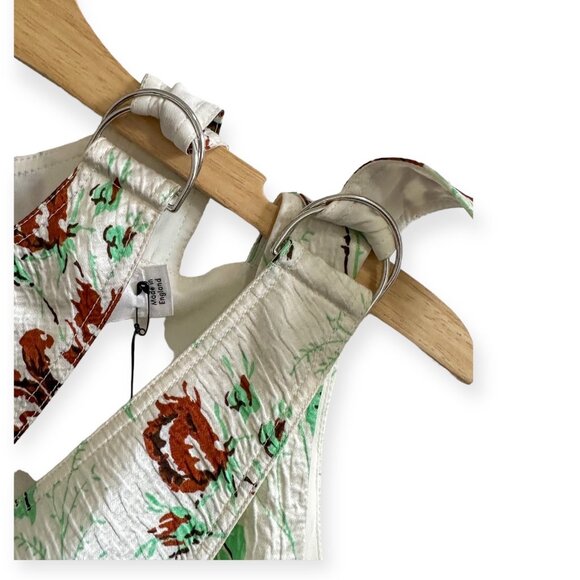 Victoria Beckham SS17 Rose Crepon D‑Ring Mini Dress UK8 US4, NWT - Picture 13 of 16